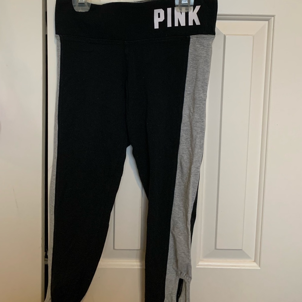 PINK black/grey leggings
